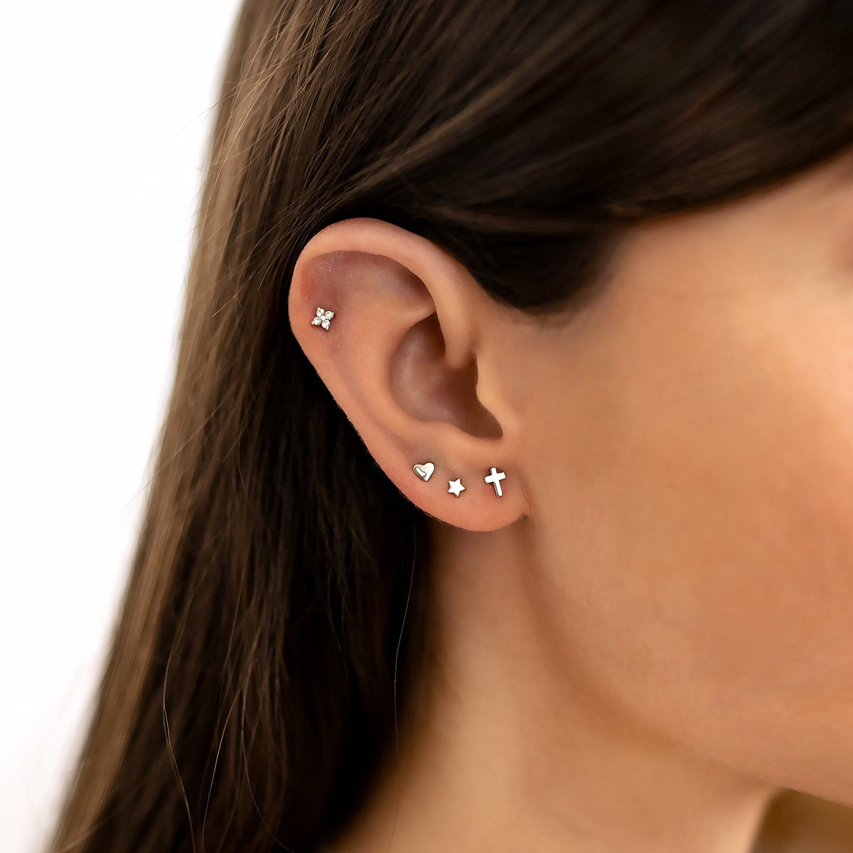 Boucles Mini "Croix" - LaMaisonDesBijoux