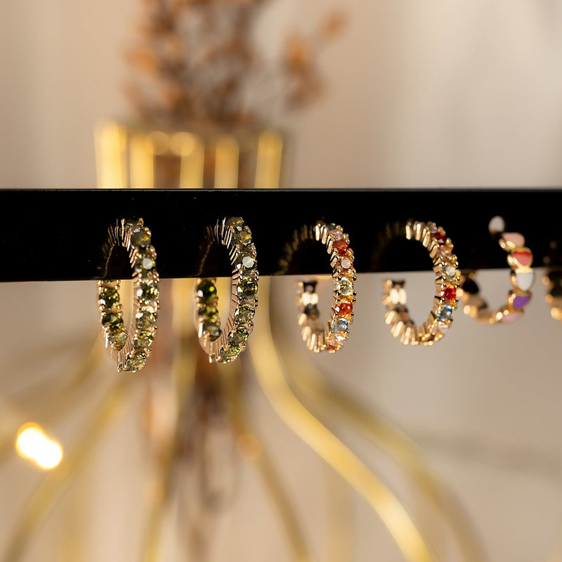 Boucles "Demi-anneau Tropicale" - LaMaisonDesBijoux
