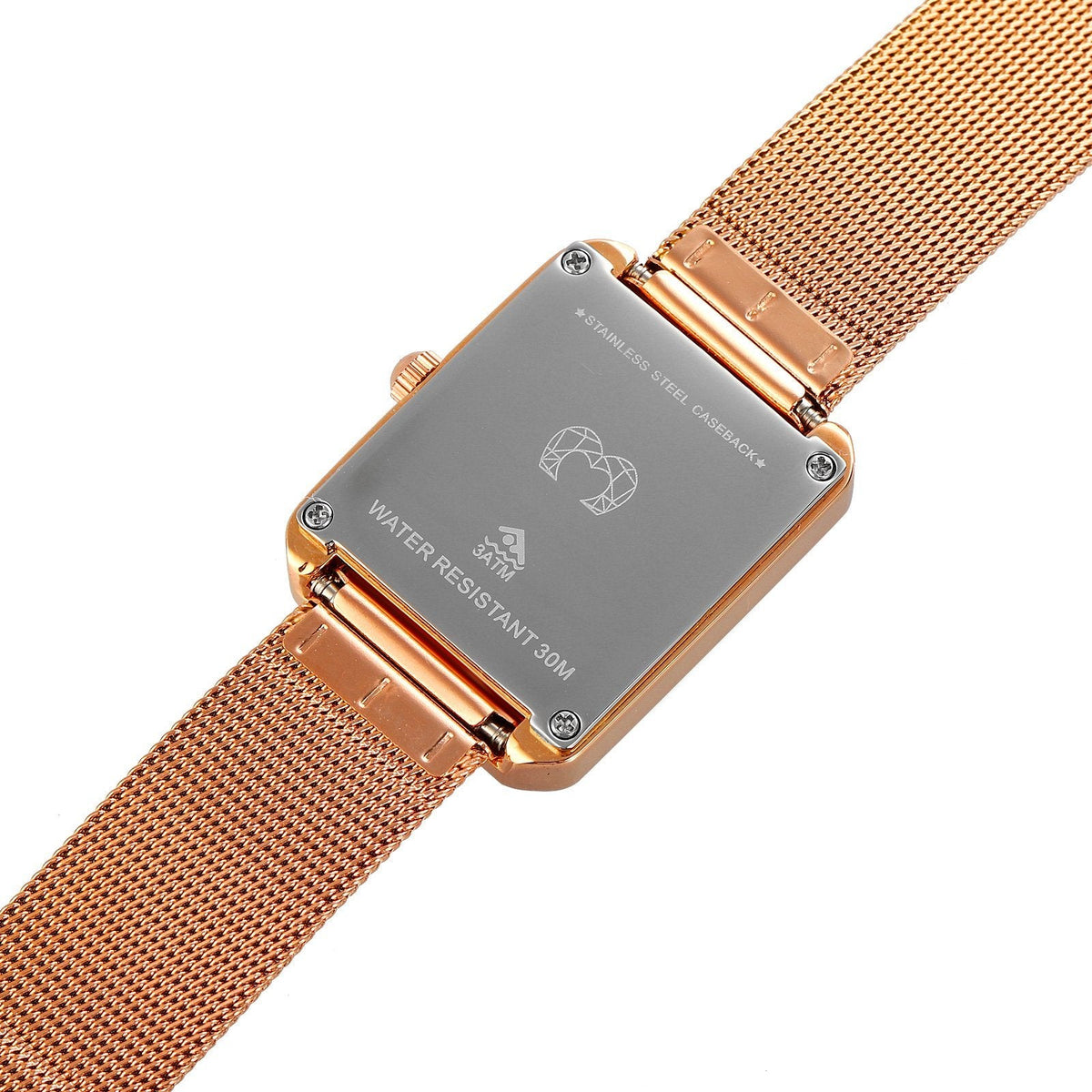 Montre "Capitaine" ~ Rose Noir - LaMaisonDesBijoux