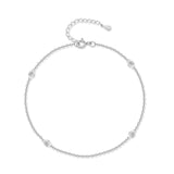 Bracelet de cheville "Diamants" - LaMaisonDesBijoux